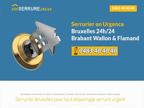 Sos Serrure 24h/24 Bruxelles